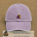 Image principale casquette Violet délavé avec motif Échecs couronnés 5 cm
