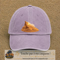 Image principale casquette Violet délavé avec motif Dune du désert 7 cm