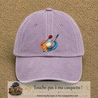 Image principale casquette Violet délavé avec motif Fléchettes et billard 7 cm