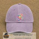 Image principale casquette Violet délavé avec motif Boussole cosmique 7 cm