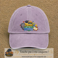Casquette Violet délavé avec motif Merci mon prof de maths en 7 cm – vue principale