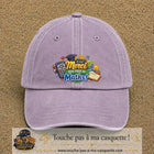 Casquette Violet délavé avec motif Merci mon prof de maths en 7 cm – vue principale