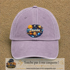 Casquette Violet délavé avec motif Prénom Daevin dans le système solaire en 7 cm – vue principale
