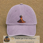 Image principale casquette Violet délavé avec motif Volcan en éruption 7 cm