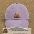 Image principale casquette Violet délavé avec motif Récif aux poissons 7 cm