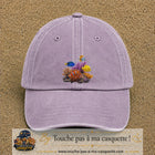 Image principale casquette Violet délavé avec motif Récif aux poissons 7 cm