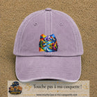 Image principale casquette Violet délavé avec motif Rivière de montagne 7 cm