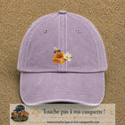 Image principale casquette Violet délavé avec motif Abeille et miel 5 cm