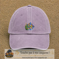 Image principale casquette Violet délavé avec motif Lac de montagne 5 cm