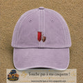 Image principale casquette Violet délavé avec motif Bouclier médiéval 5 cm