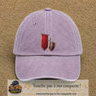 Image principale casquette Violet délavé avec motif Bouclier médiéval 7 cm