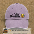 Image principale produit37grosVI - casquette Violet délavé avec visuel Adadass emoji rieur 7 cm