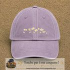 Image principale produit36moyenVI - casquette Violet délavé avec visuel Guirlande de marguerites 5 cm