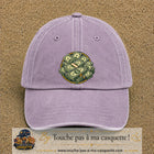 Image principale produit61grosVI - casquette Violet délavé avec visuel Liasses de billets 7 cm
