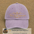 Image principale produit53grosVI - casquette Violet délavé avec visuel Vie de Château 7 cm