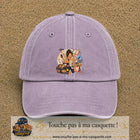 Casquette baseball Violet délavé 100% coton avec visuel Maman multitâche 7 cm - image produit principale