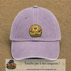 Casquette baseball Violet délavé 100% coton avec visuel Tartine dégueulasse 7 cm - image produit principale