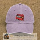 Casquette baseball Violet délavé 100% coton avec motif Boîte à outils 7 cm - image principale