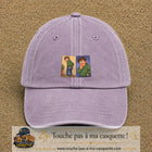Casquette baseball Violet délavé 100% coton avec visuel Humour odeur 5 cm - image produit principale