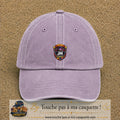 Casquette Violet délavé 100% coton avec motif Badge arcade JM rétro 5 cm - image principale
