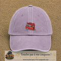 Casquette baseball Violet délavé 100% coton avec motif Boîte à outils 5 cm - image principale