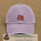 Casquette baseball Violet délavé 100% coton avec motif Boîte à outils 5 cm - image principale