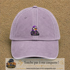 Casquette Violet délavé 100% coton avec motif Canard rappeur violet 5 cm - image principale
