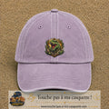 Casquette Violet délavé 100% coton avec motif T-Rex rugissant 7 cm - image principale