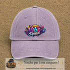 Casquette Violet délavé 100% coton avec motif Vibe Squad 7 cm - image principale