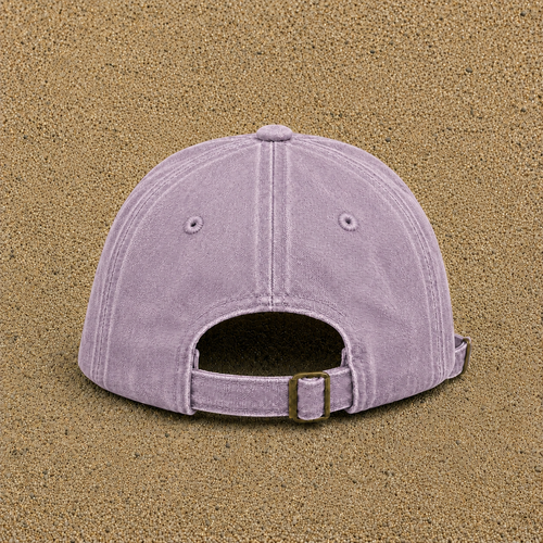 Casquette baseball Violet délavé 100% coton avec motif Singe à la banane 7 cm - image pack couleur 1
