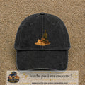 Image principale casquette Noir délavé avec motif Cactus du désert 7 cm