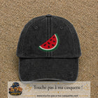Image principale produit22grosN - casquette Noir délavé avec visuel Pastèque 7 cm