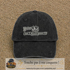 Image principale produit121moyenN - casquette Noir délavé avec visuel Vache message anglais 5 cm