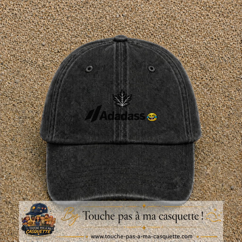 Image principale produit38moyenN - casquette Noir délavé avec visuel Adadass feuille d’érable 5 cm