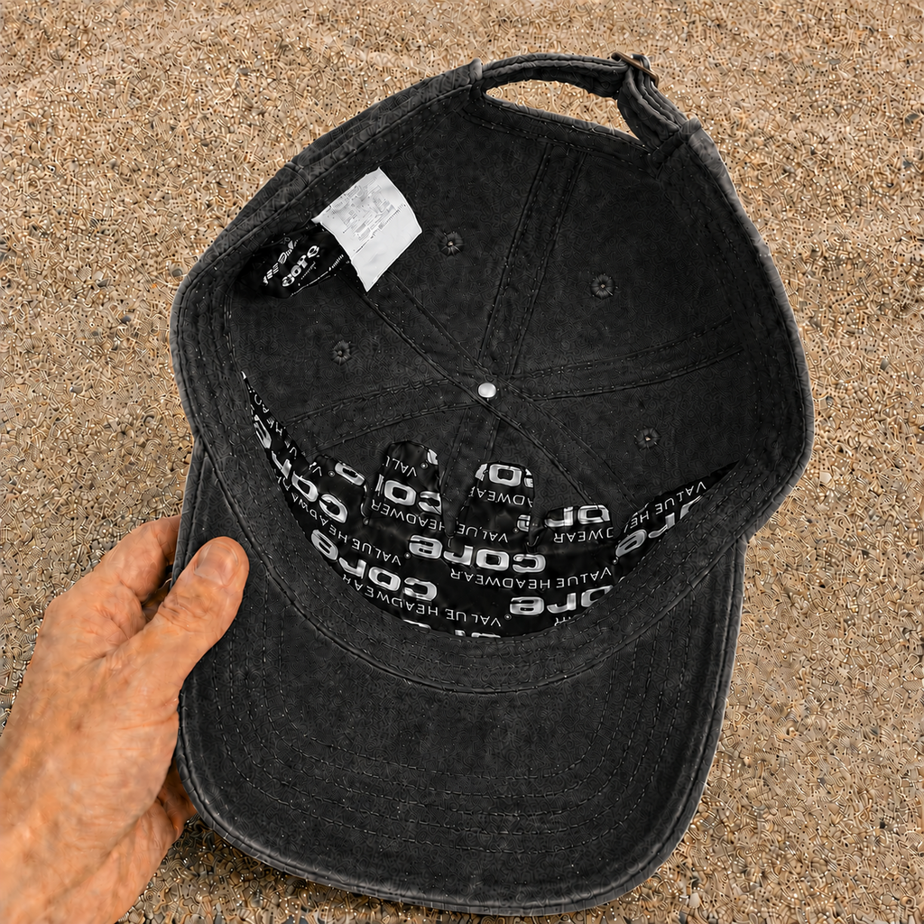 Casquette baseball Noir délavé 100% coton avec motif Tracteur agricole 7 cm - image pack couleur 5
