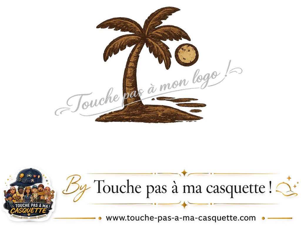 Visuel source Palmier bohème pour casquette personnalisée