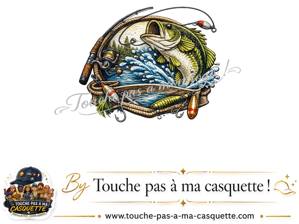 Logo motif Pêche sportive