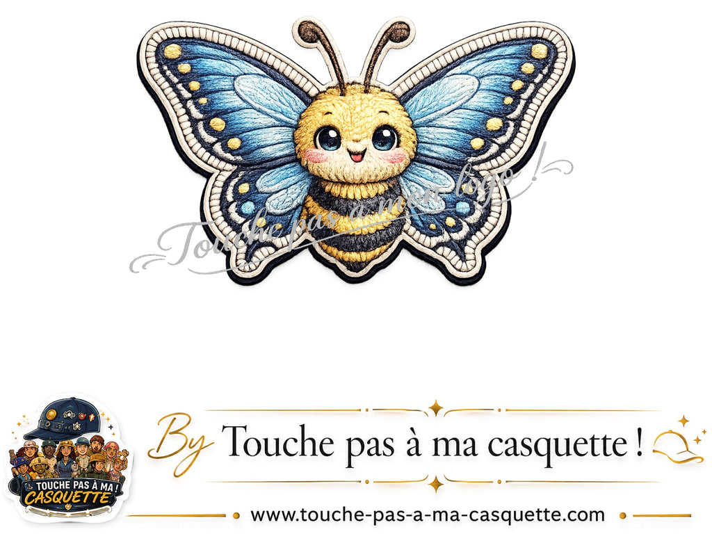 Logo motif Abeille papillon