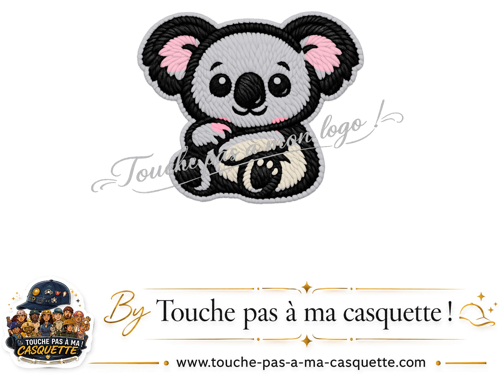 Logo motif Koala multicolore