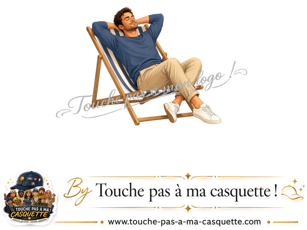 Visuel source Pause soleil transat pour casquette personnalisée
