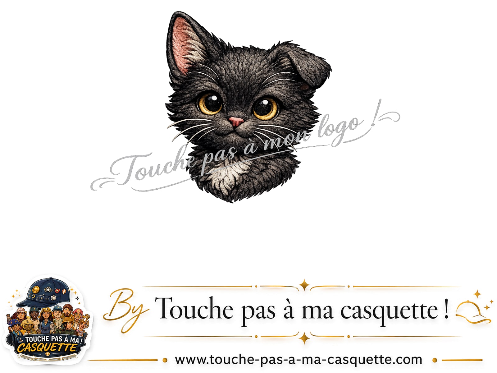 Logo motif Tête de chaton