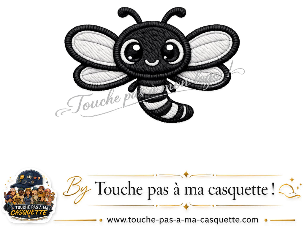 Logo motif Abeille souriante