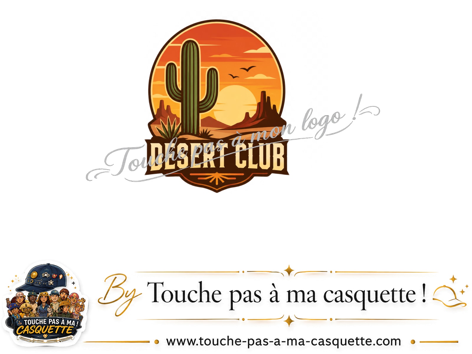 Visuel source Desert Club cactus pour casquette personnalisée