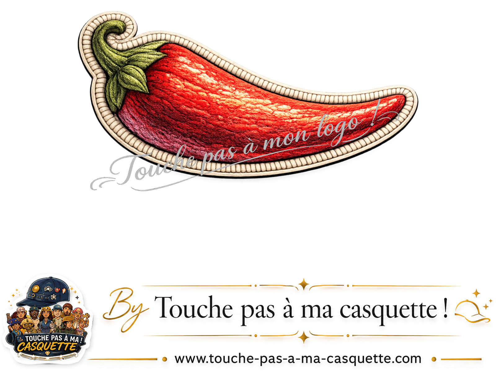 Logo motif Piment piquant