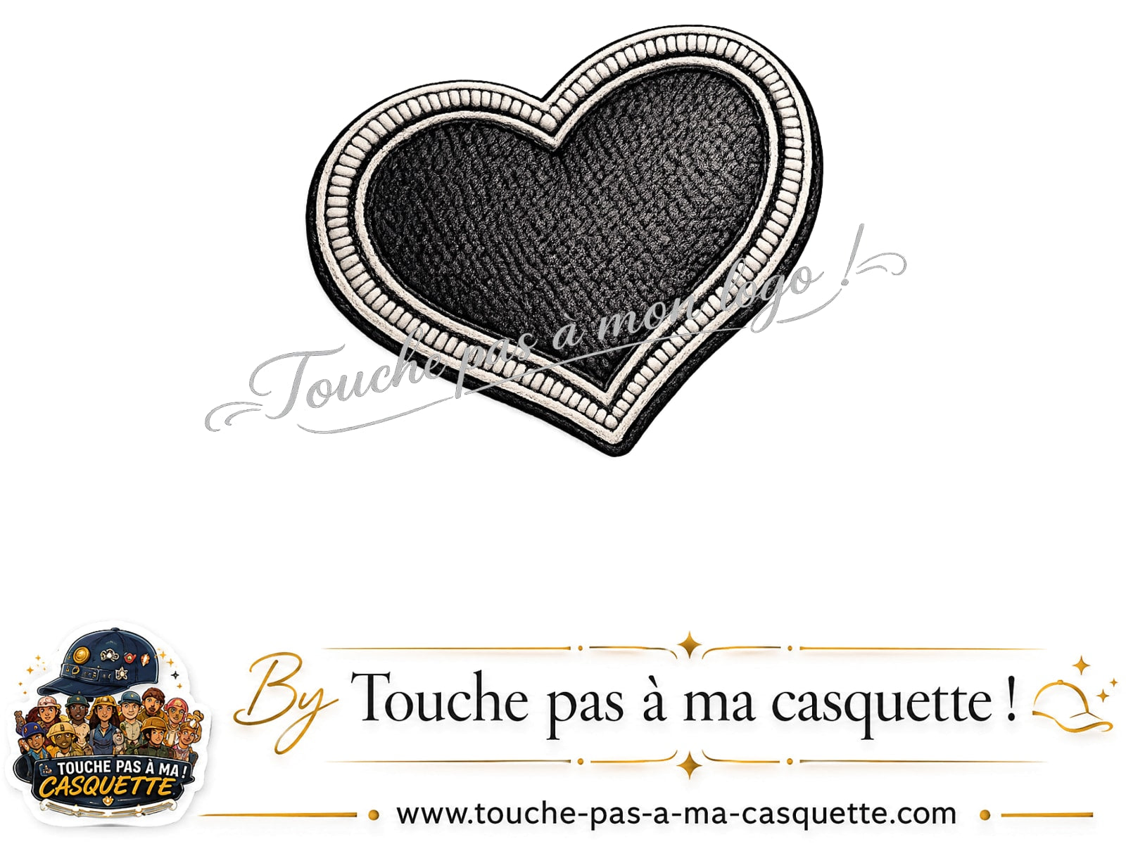 Logo motif Cœur penché