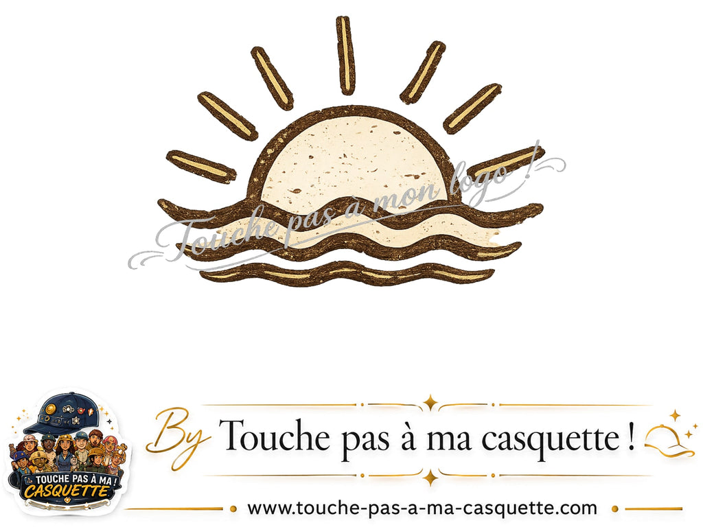 Visuel source Soleil couchant bohème pour casquette personnalisée