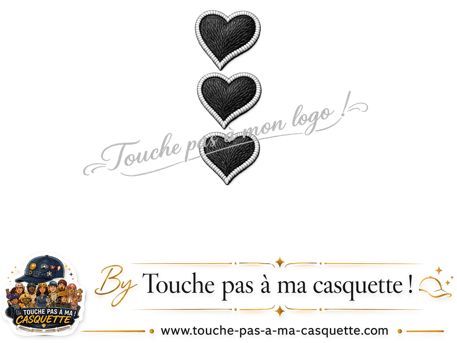 Logo motif Trio de cœurs