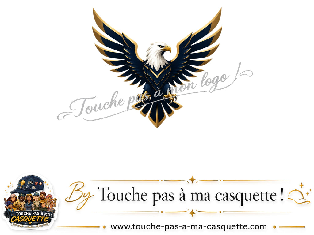 Logo logo345 / motif Aigle royal utilisé sur la casquette 5 cm