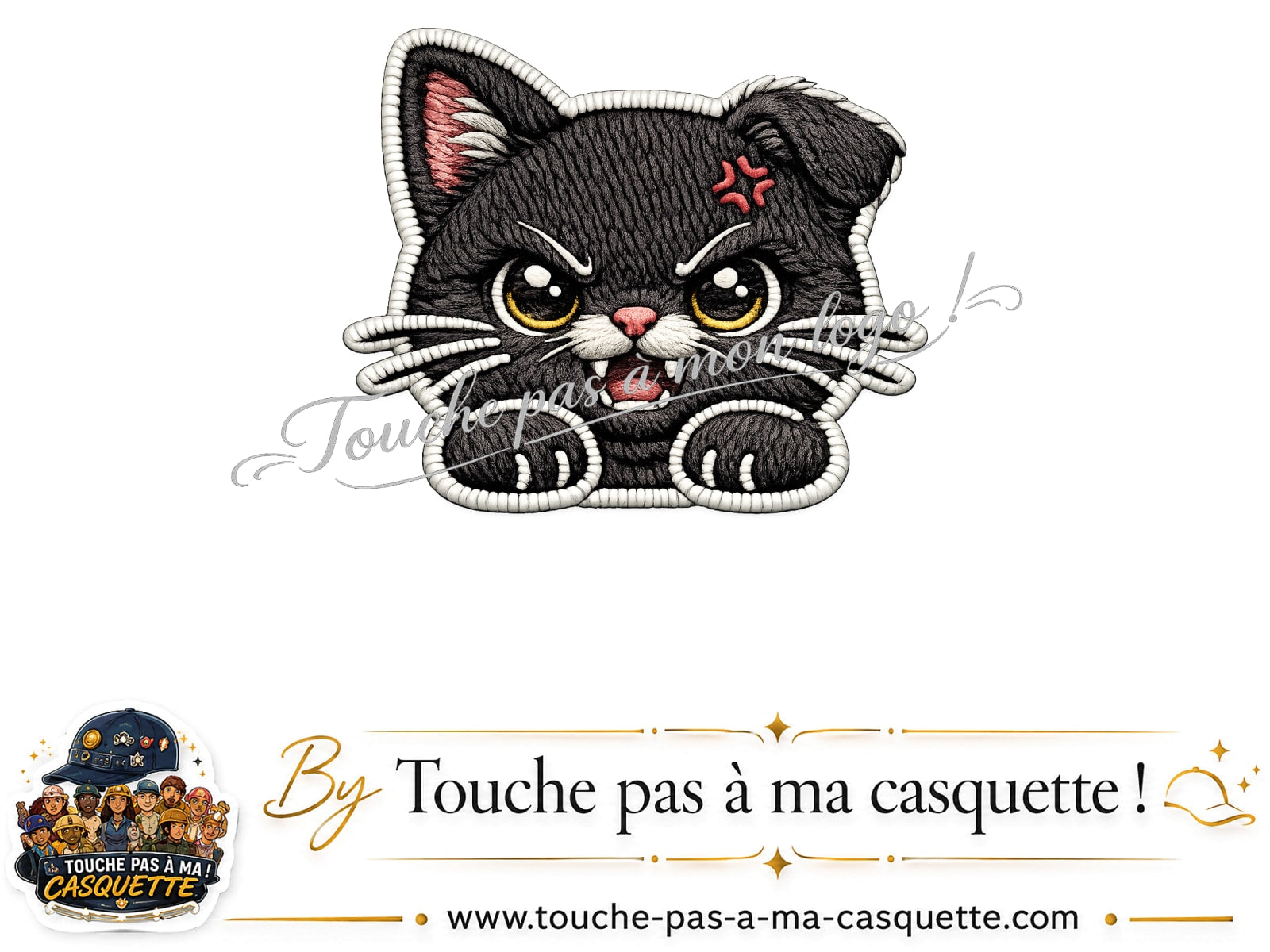 Logo motif Chaton grognon