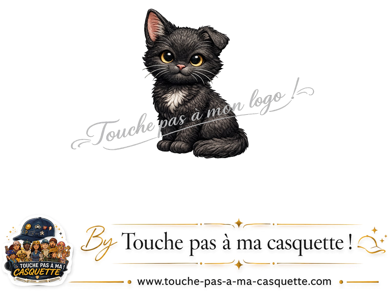 Logo motif Chaton assis